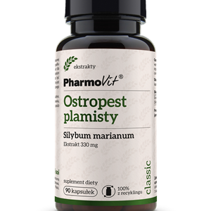OSTROPEST PLAMISTY (330 mg) BEZGLUTENOWY 90 KAPSUŁEK - PHARMOVIT (CLASSIC)