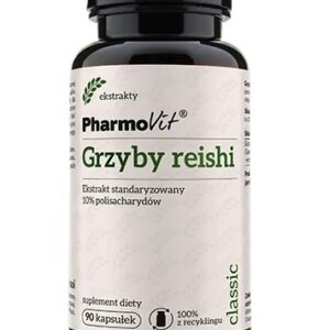 GRZYBY REISHI EKSTRAKT (400 mg) BEZGLUTENOWY 90 KAPSUŁEK - PHARMOVIT (CLASSIC)