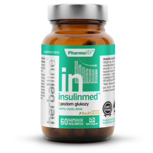 KAPSUŁKI NA POZIOM GLUKOZY (INSULINMED) BEZGLUTENOWE 60 szt. - PHARMOVIT (HERBALLINE)