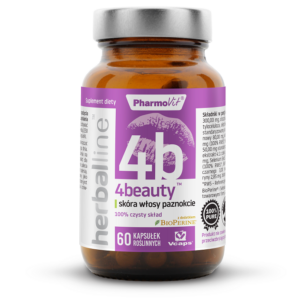 KAPSUŁKI NA SKÓRĘ, WŁOSY I PAZNOKCIE (4BEAUTY) BEZGLUTENOWE 60 szt. - PHARMOVIT (HERBALLINE)