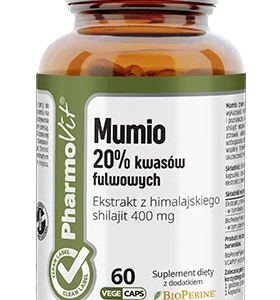 MUMIO EKSTRAKT (400 mg) BEZGLUTENOWY 60 KAPSUŁEK - PHARMOVIT (CLEAN LABEL)