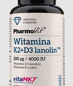 WITAMINA K2 + D3 BEZGLUTENOWA 60 KAPSUŁEK - PHARMOVIT (CLASSIC)
