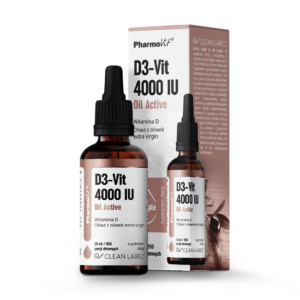 WITAMINA D3 W KROPLACH 100 µg (4000 j.m) BEZGLUTENOWA 30 ml - PHARMOVIT (CLEAN LABEL)