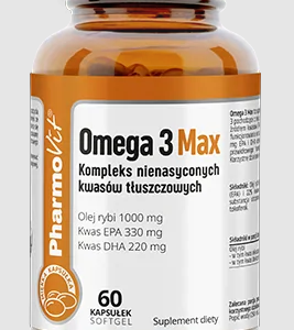 OMEGA 3 MAX BEZGLUTENOWE 60 KAPSUŁEK - PHARMOVIT (CLEAN LABEL)