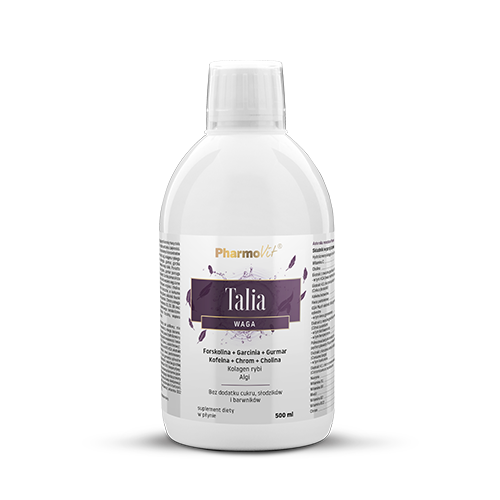 SUPLEMENT DIETY NA WSPARCIE KONTROLI WAGI (TALIA) W PŁYNIE BEZGLUTENOWY 500 ml - PHARMOVIT