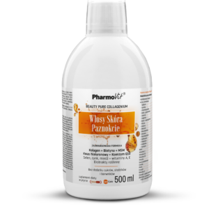 SUPLEMENT DIETY NA WŁOSY, SKÓRĘ I PAZNOKCIE W PŁYNIE BEZGLUTENOWY 500 ml - PHARMOVIT