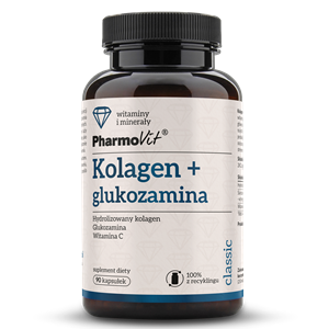 KOLAGEN + GLUKOZAMINA BEZGLUTENOWE 90 KAPSUŁEK - PHARMOVIT (CLASSIC)