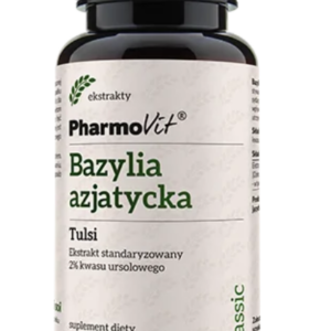 BAZYLIA AZJATYCKA EKSTRAKT (400 mg) BEZGLUTENOWY 90 KAPSUŁEK - PHARMOVIT (CLASSIC)