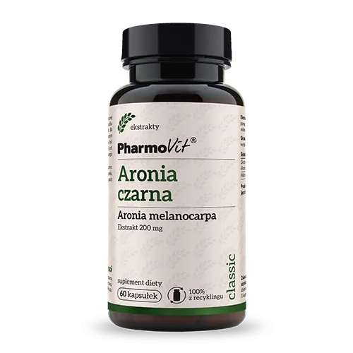 Aronia Czarna Melanocarpa Ekstrakt (200 mg) 60 Kapsułek – Pharmovit
