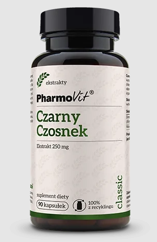 Czarny Czosnek Ekstrakt (250 mg) 90 Kapsułek – Pharmovit