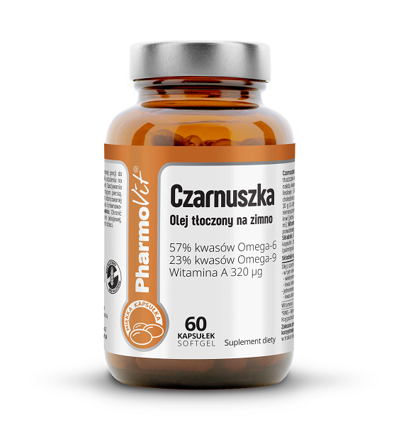 Czarnuszka (1000 mg) Bezglutenowa 60 Kapsułek – Pharmovit