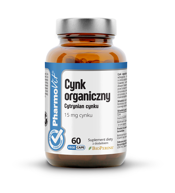 Cynk (15 mg) Bezglutenowy 60 Kapsułek – Pharmovit